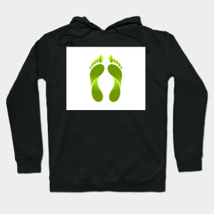 Foot print with leaves Hoodie